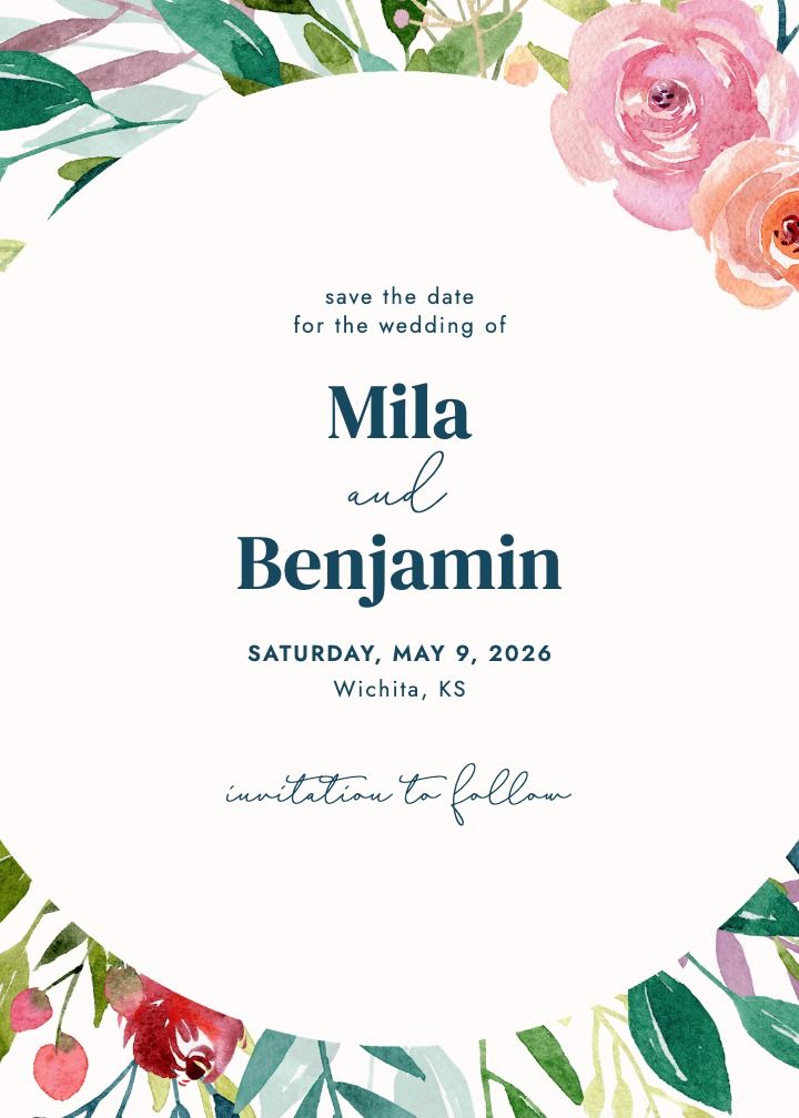 Save the Date Card
