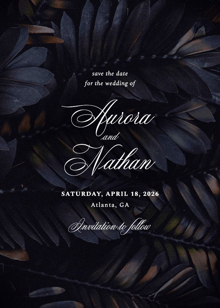 Save the Date Card