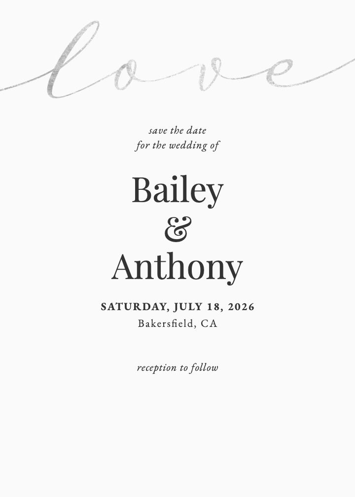 Save the Date Card