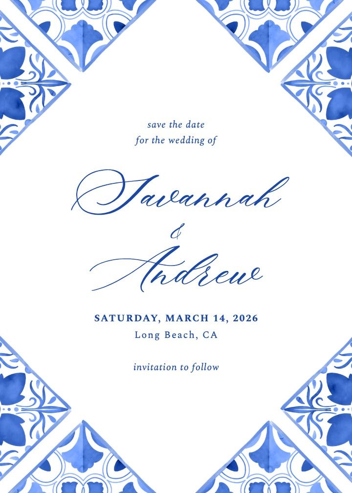 Save the Date Card