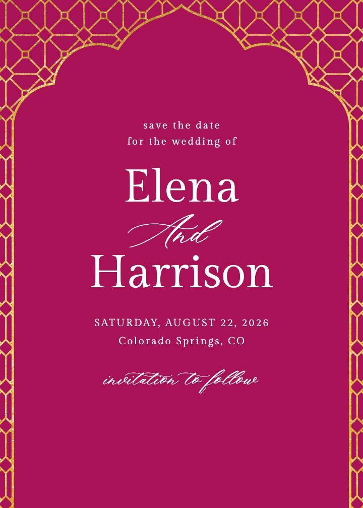 Save the Date Card