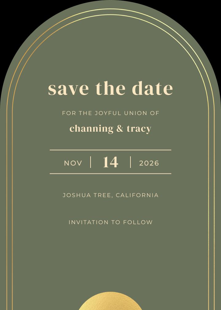Save the Date Card