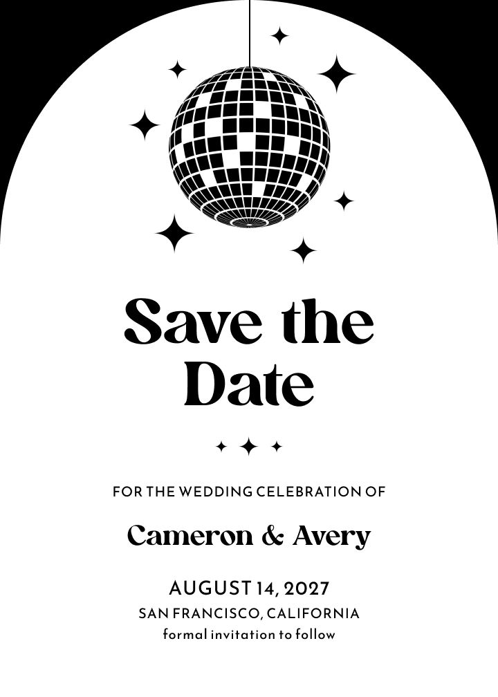 Save the Date Card