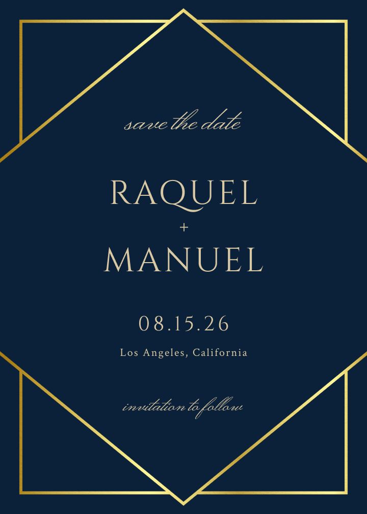 Save the Date Card
