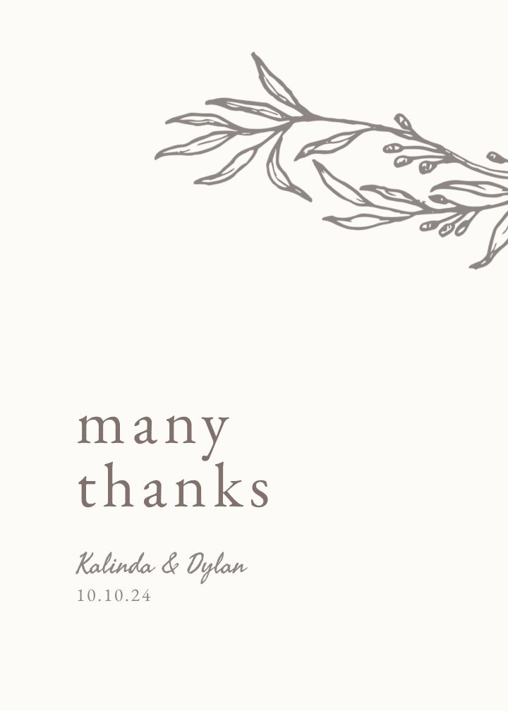 Thank You Cards Card