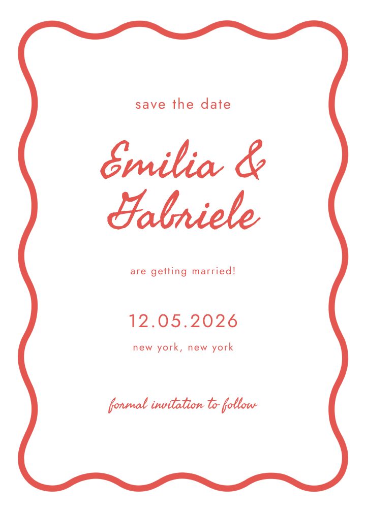 Save the Date Card