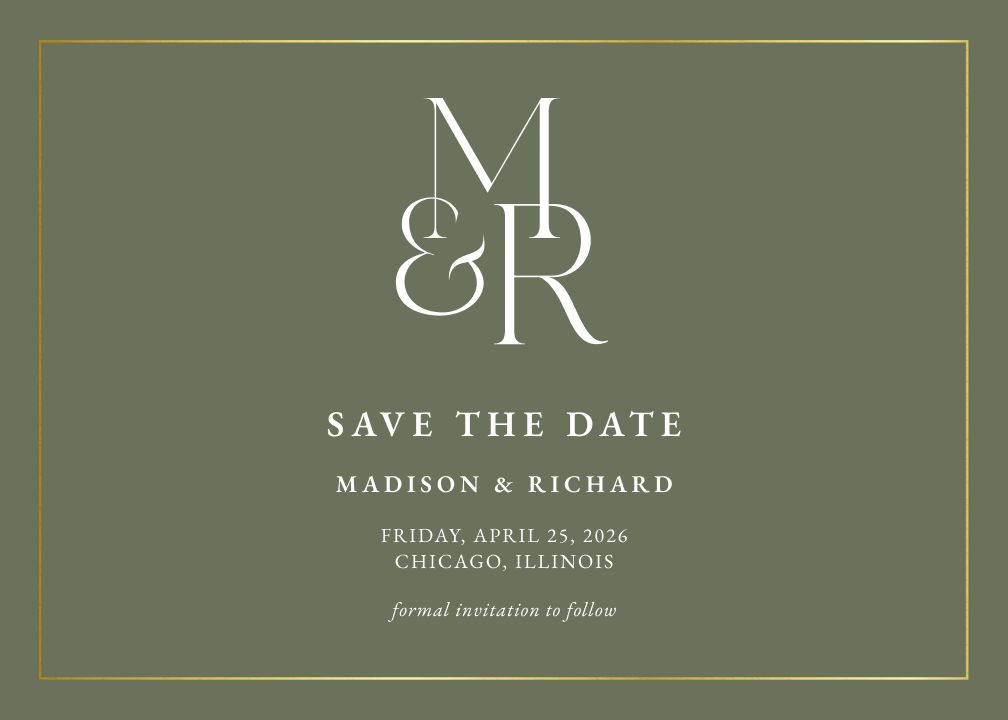 Save the Date Card