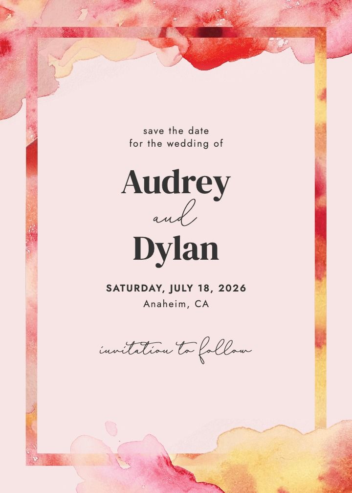 Save the Date Card