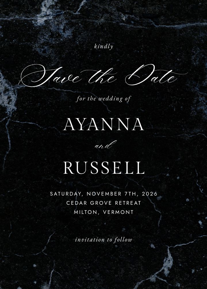 Save the Date Card