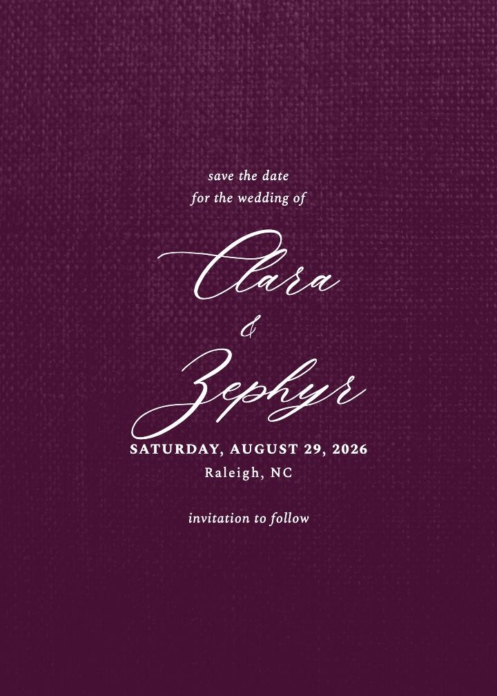 Save the Date Card