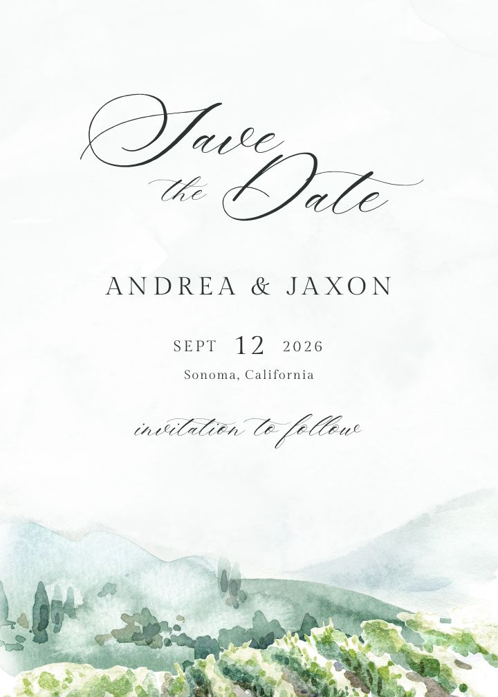Save the Date Card