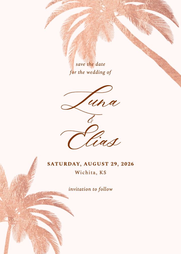 Save the Date Card