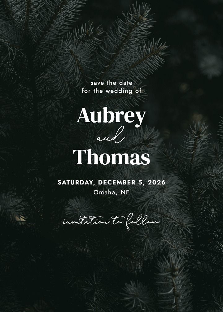 Save the Date Card
