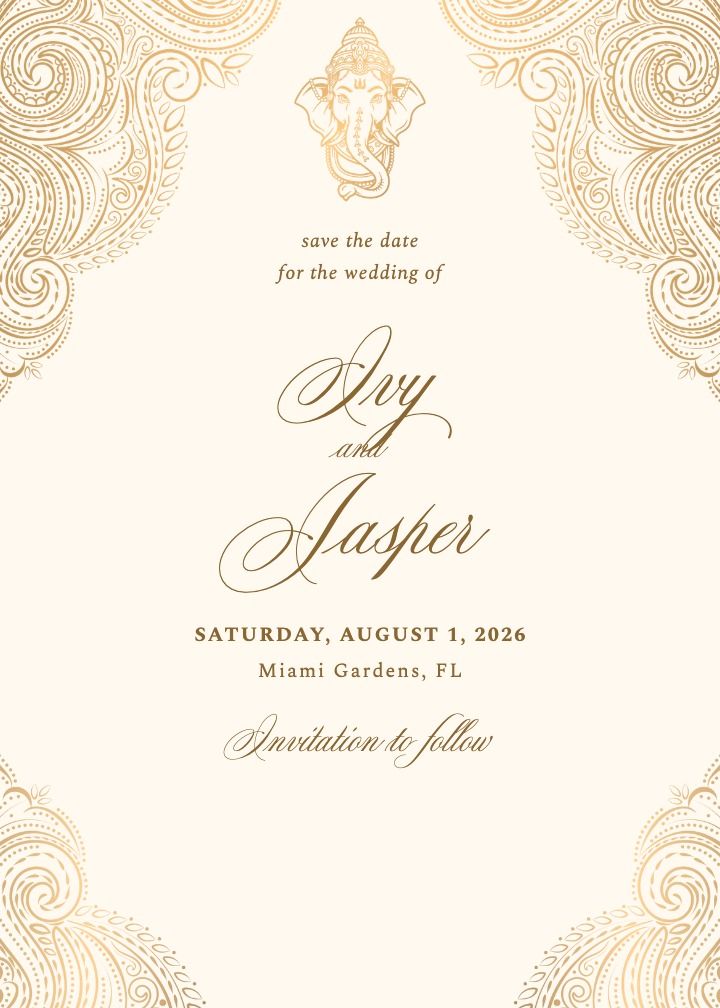 Save the Date Card