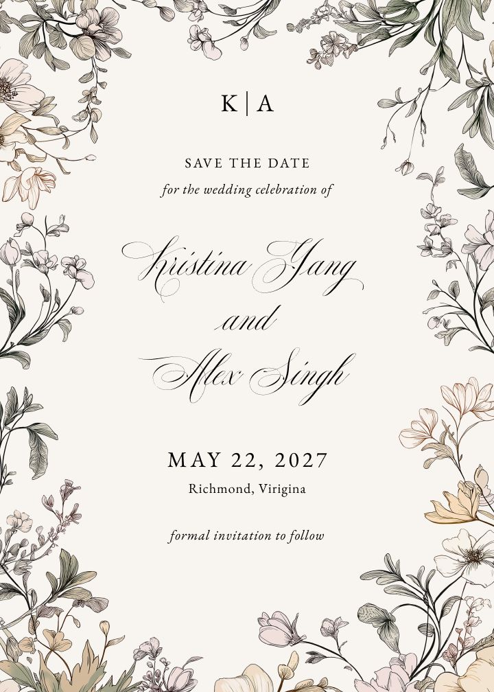 Save the Date Card