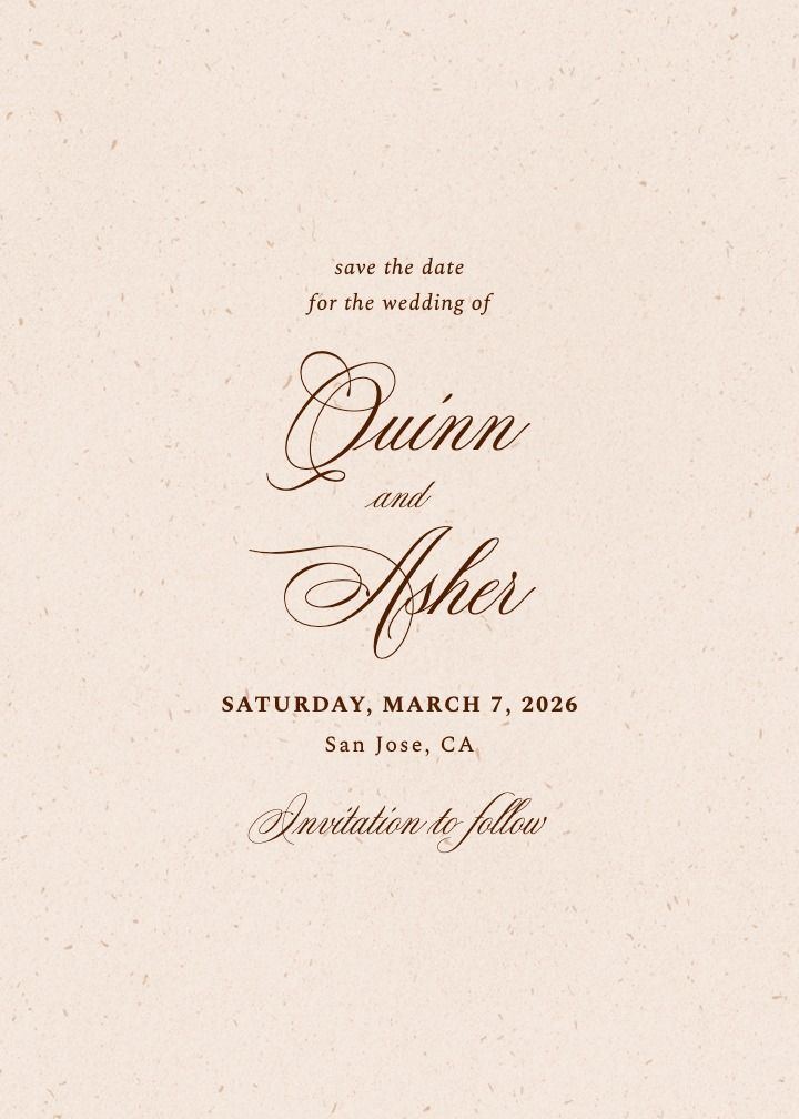 Save the Date Card