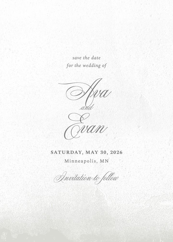Save the Date Card