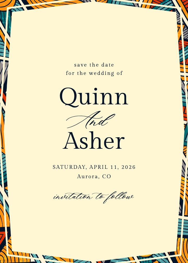 Save the Date Card