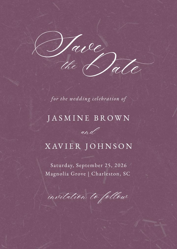 Save the Date Card