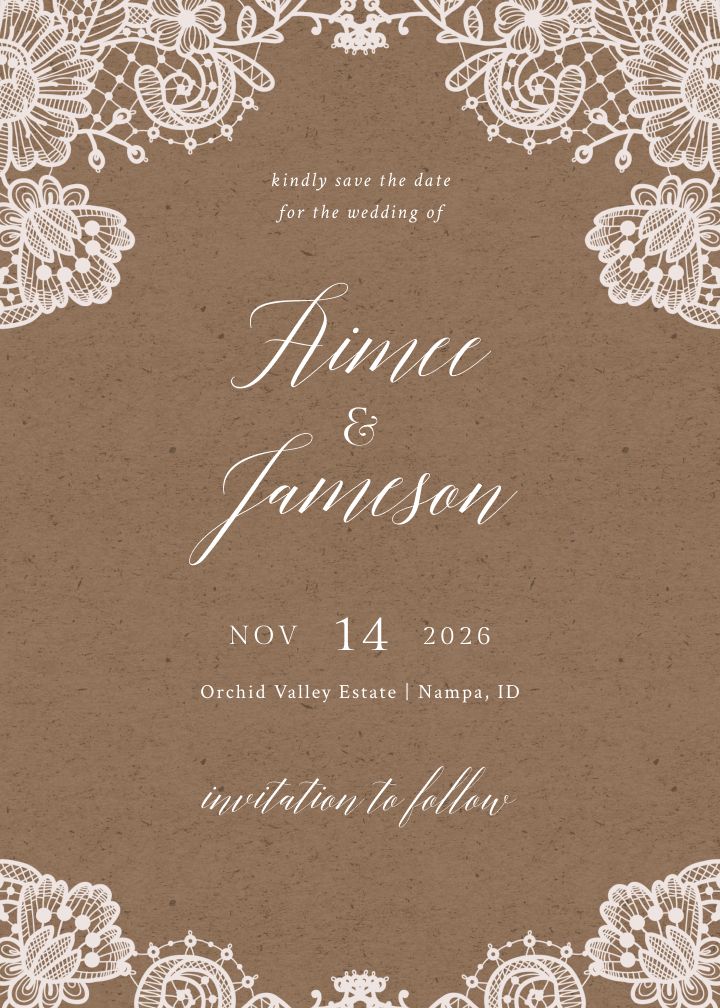 Save the Date Card