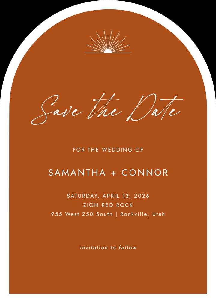 Save the Date Card