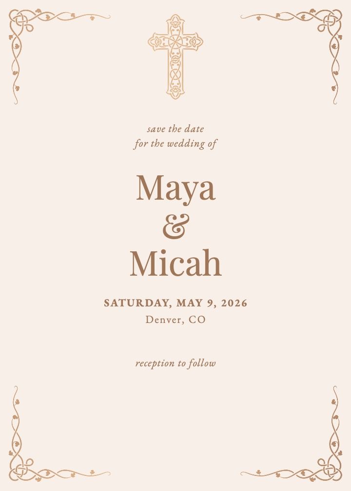 Save the Date Card