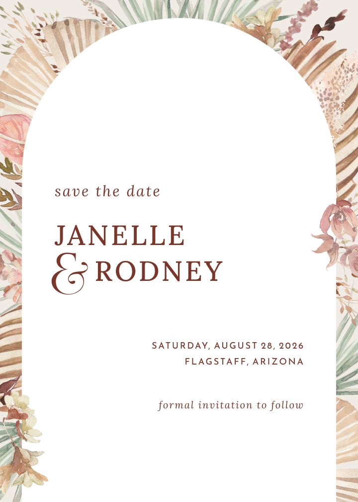 Save the Date Card