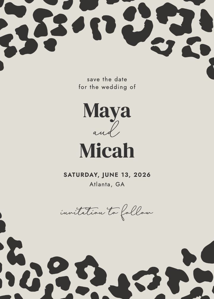 Save the Date Card
