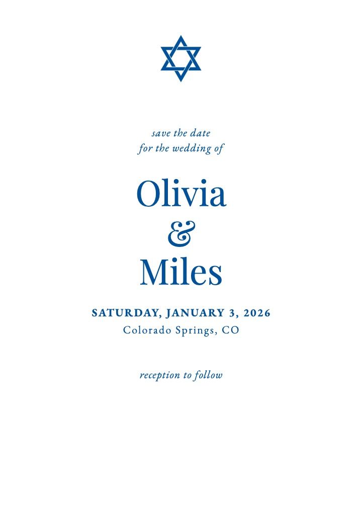 Save the Date Card