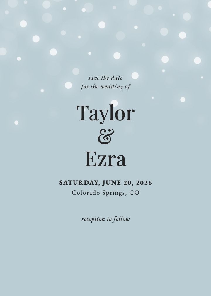Save the Date Card