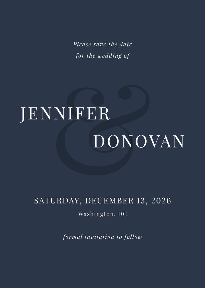 Save the Date Card