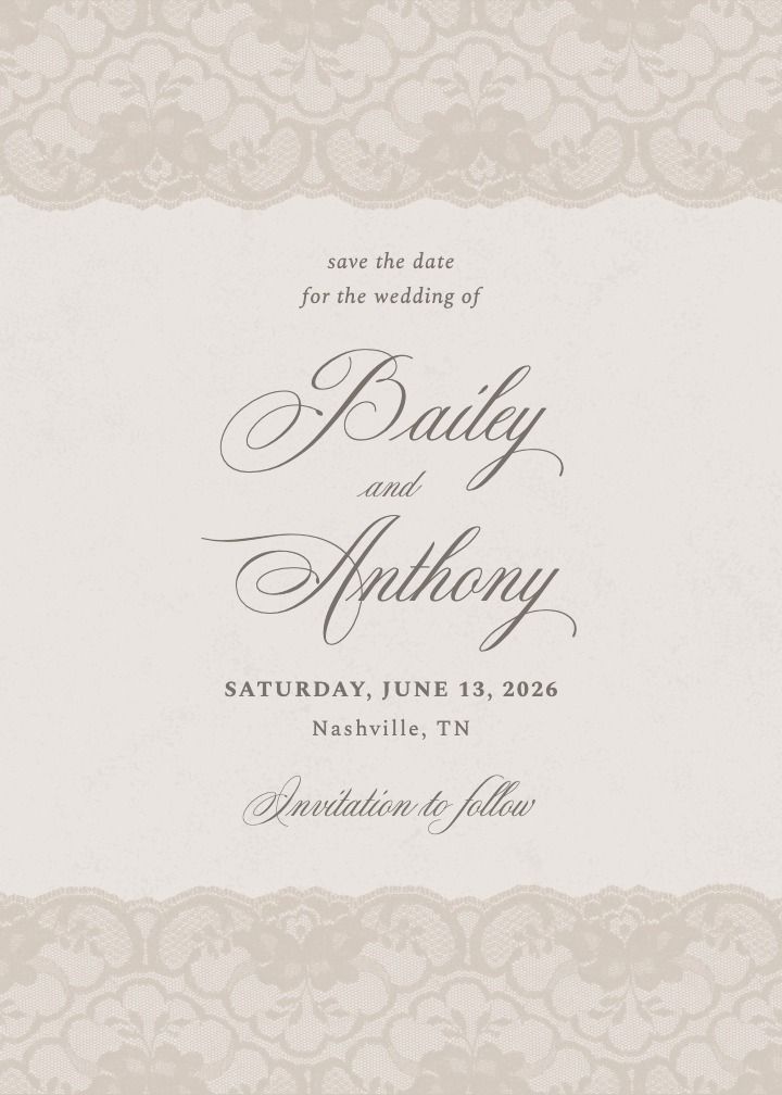 Save the Date Card