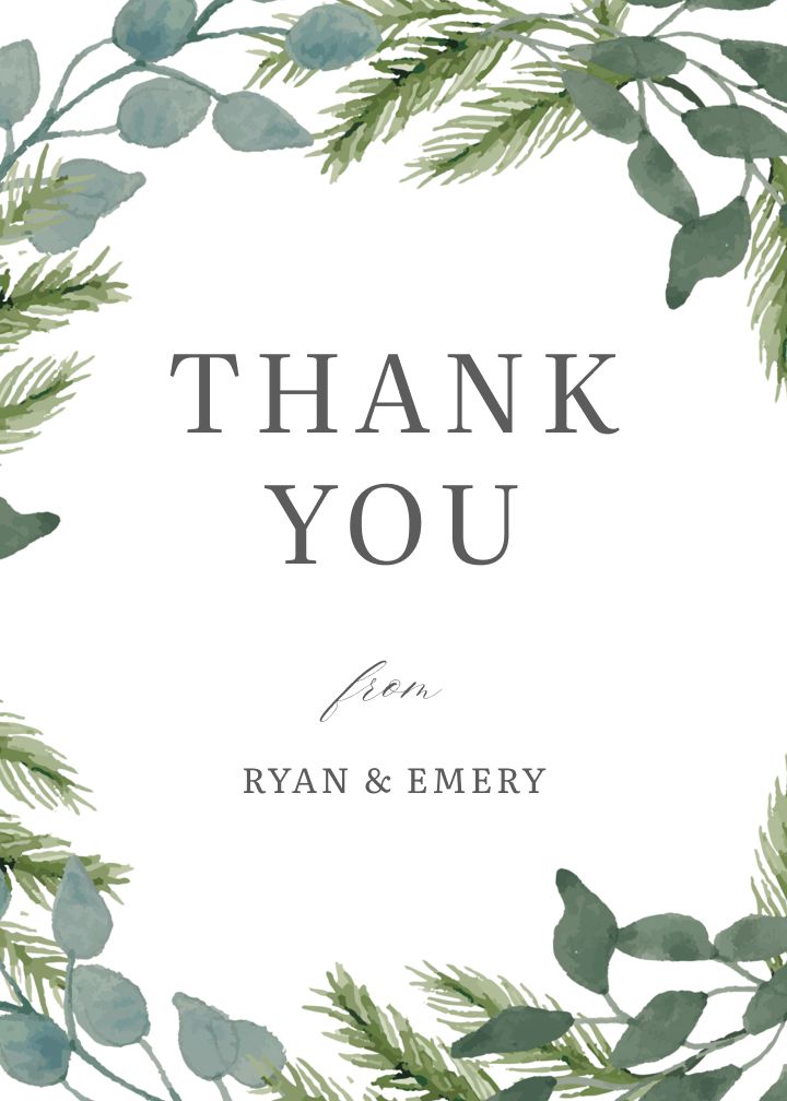 Thank You Cards Card