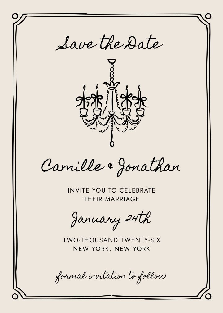 Save the Date Card