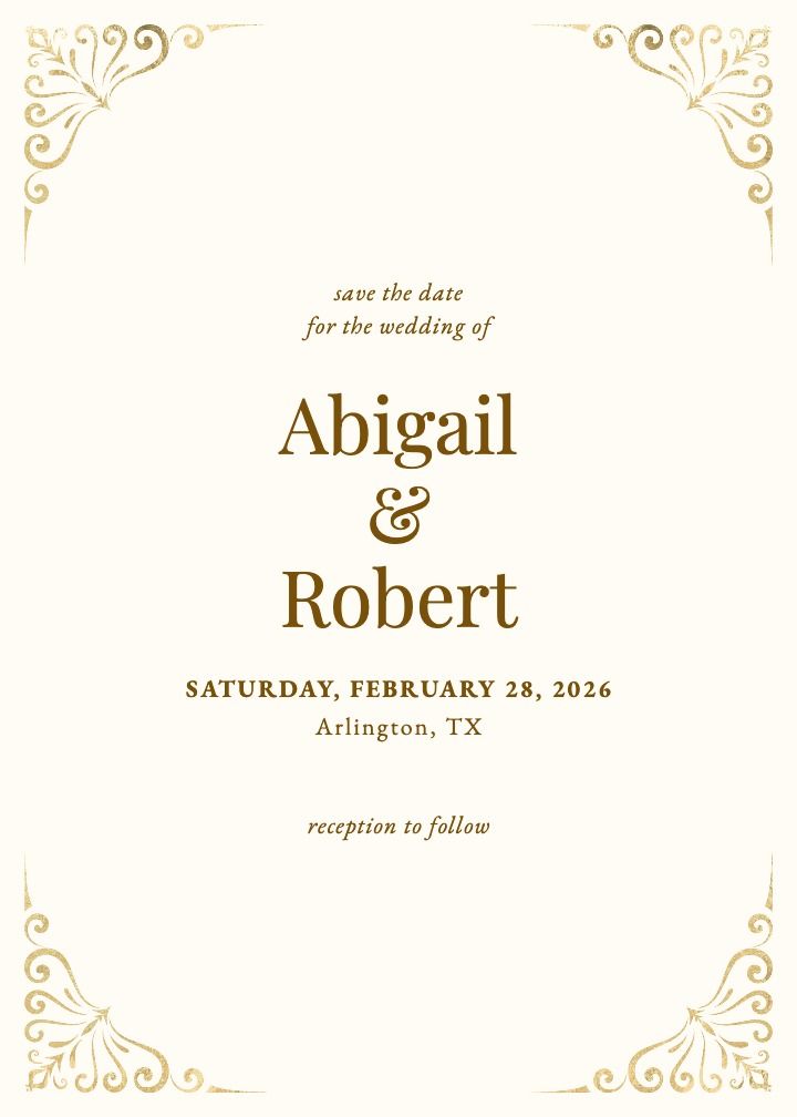 Save the Date Card