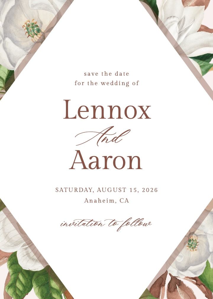 Save the Date Card