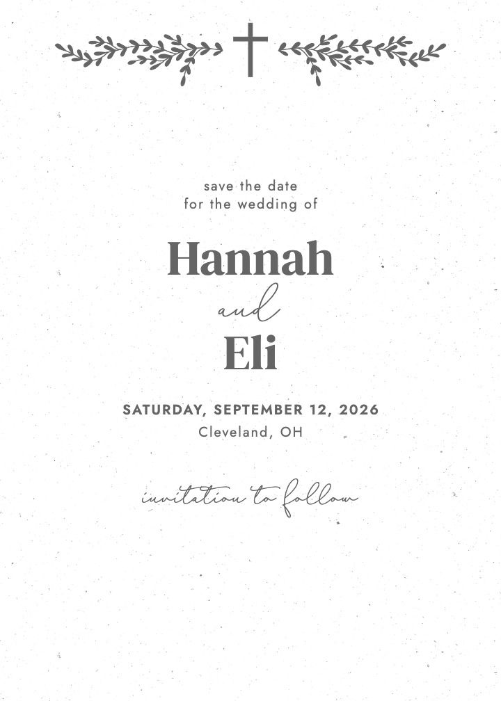 Save the Date Card