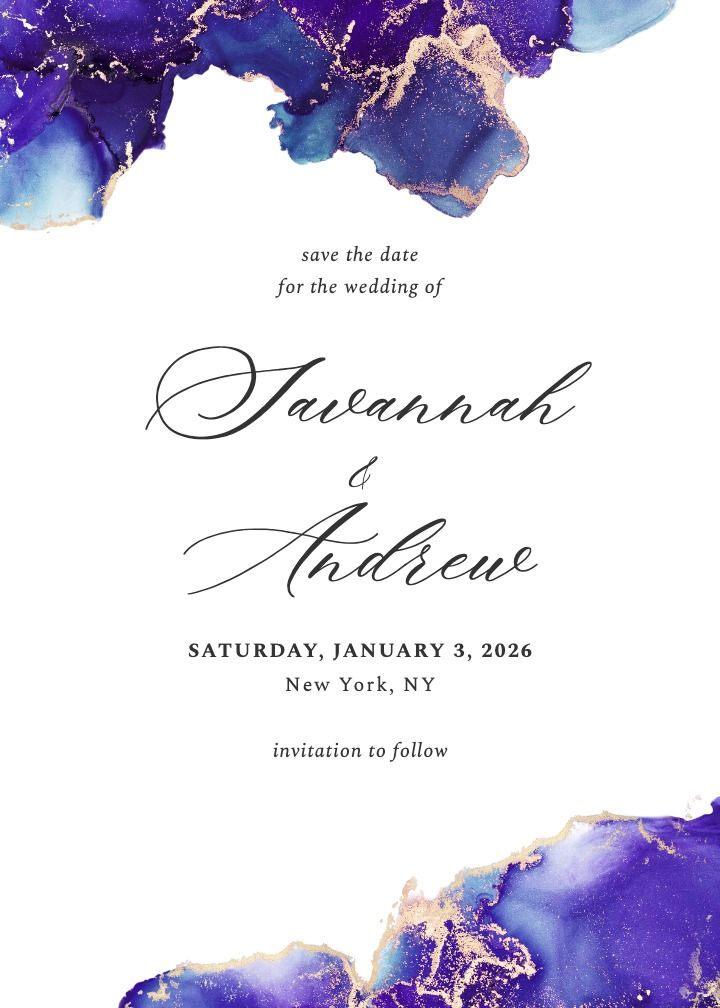 Save the Date Card