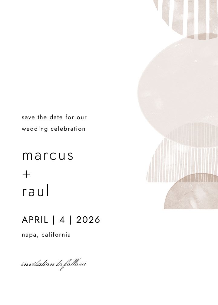 Save the Date Card