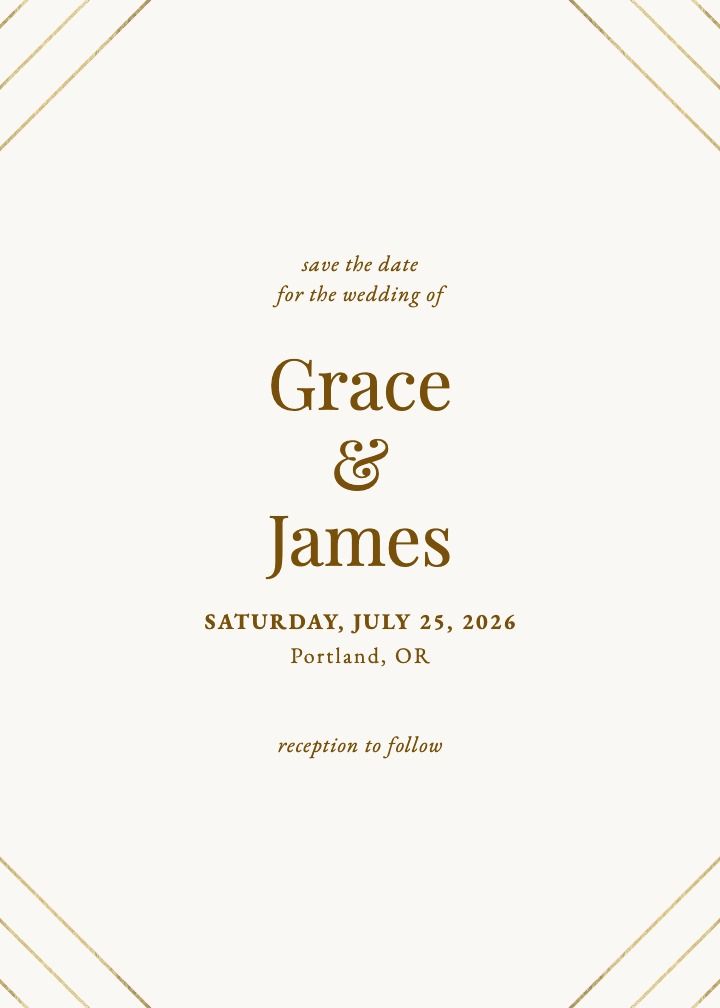 Save the Date Card