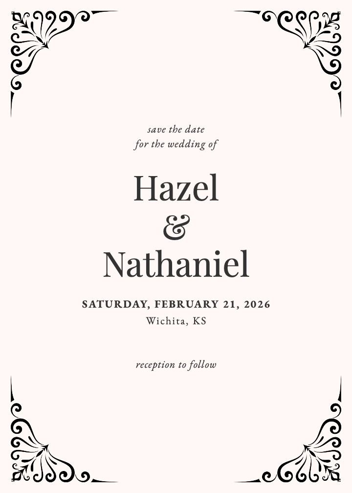 Save the Date Card