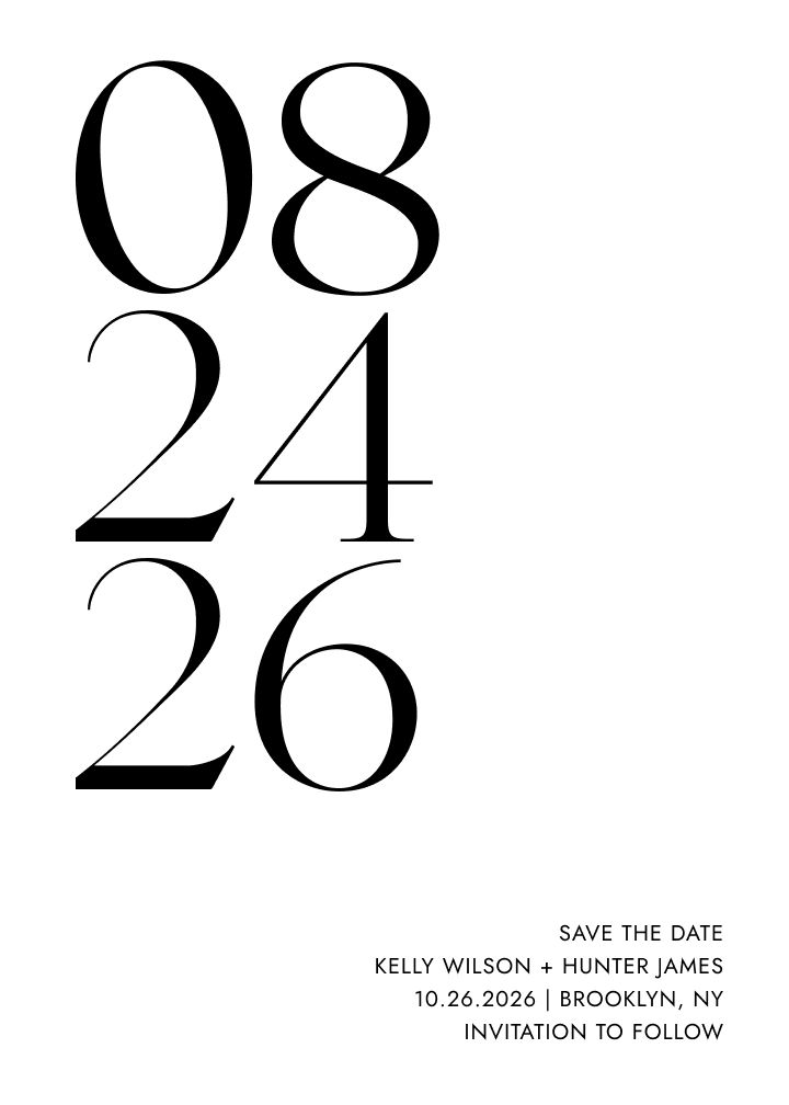 Save the Date Card