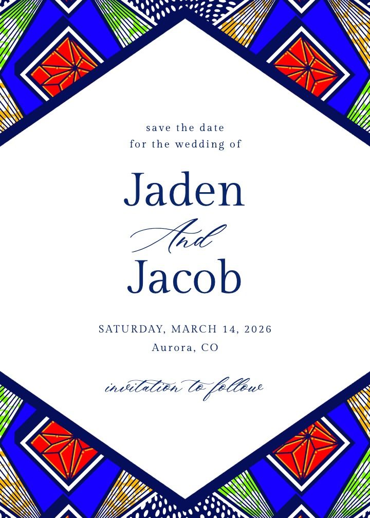 Save the Date Card