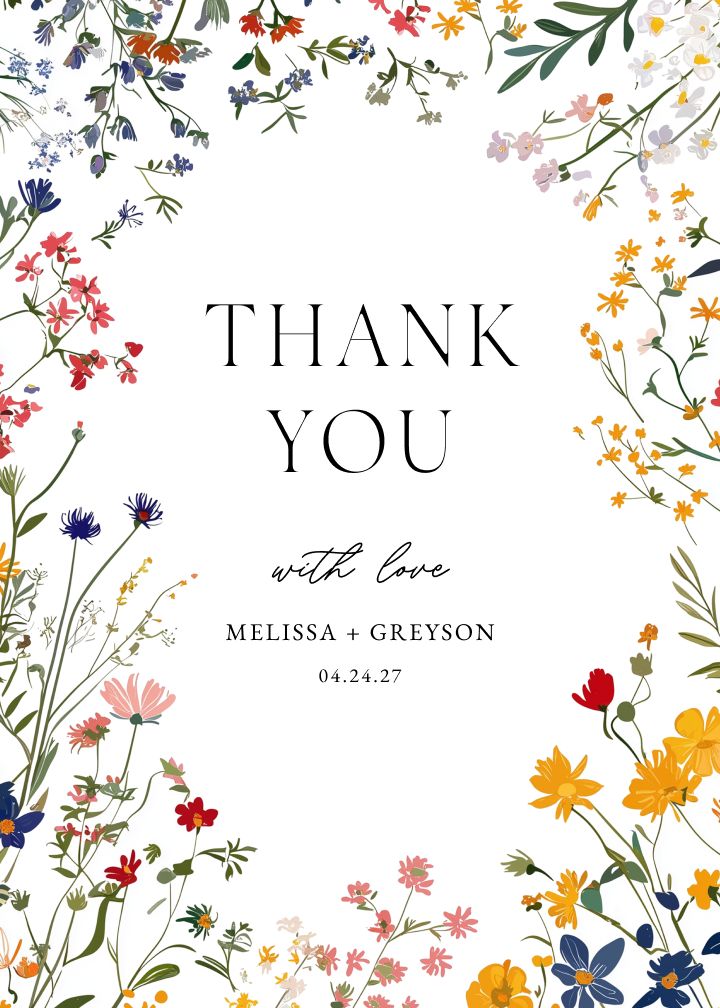 Thank You Cards Card