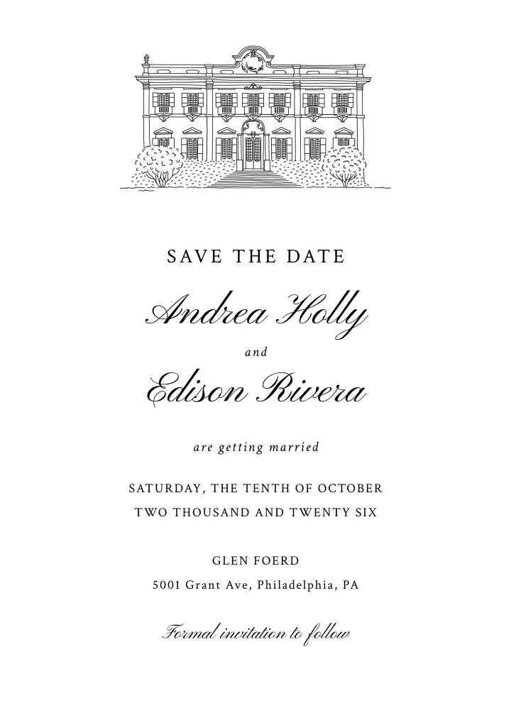 Save the Date Card
