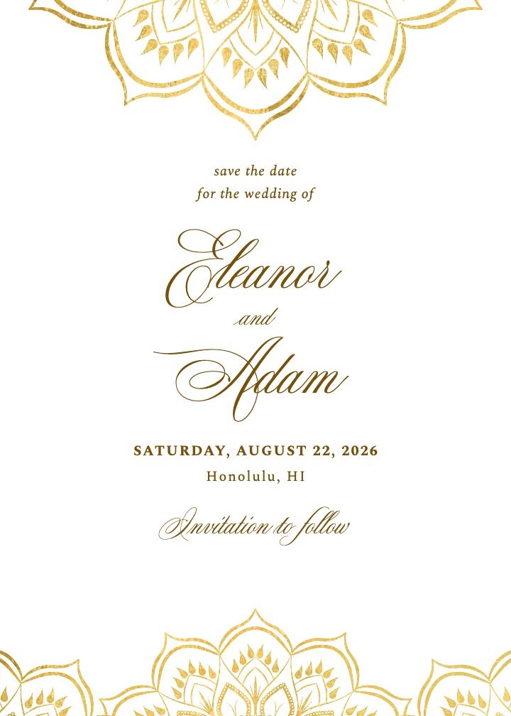 Save the Date Card