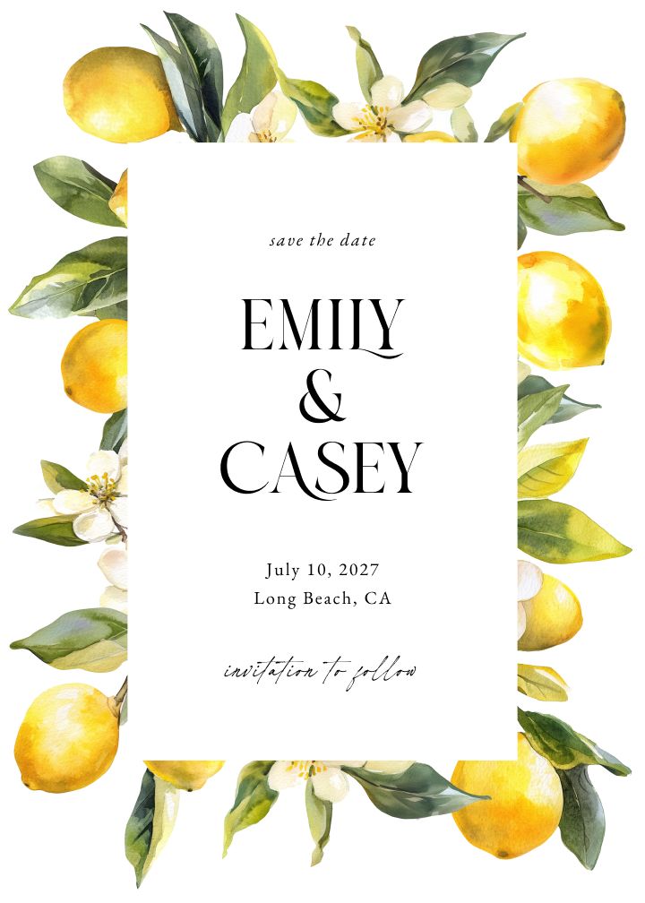 Save the Date Card