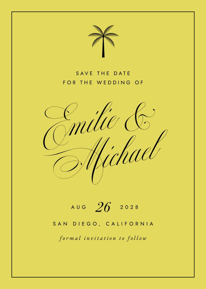 Save the Date Card