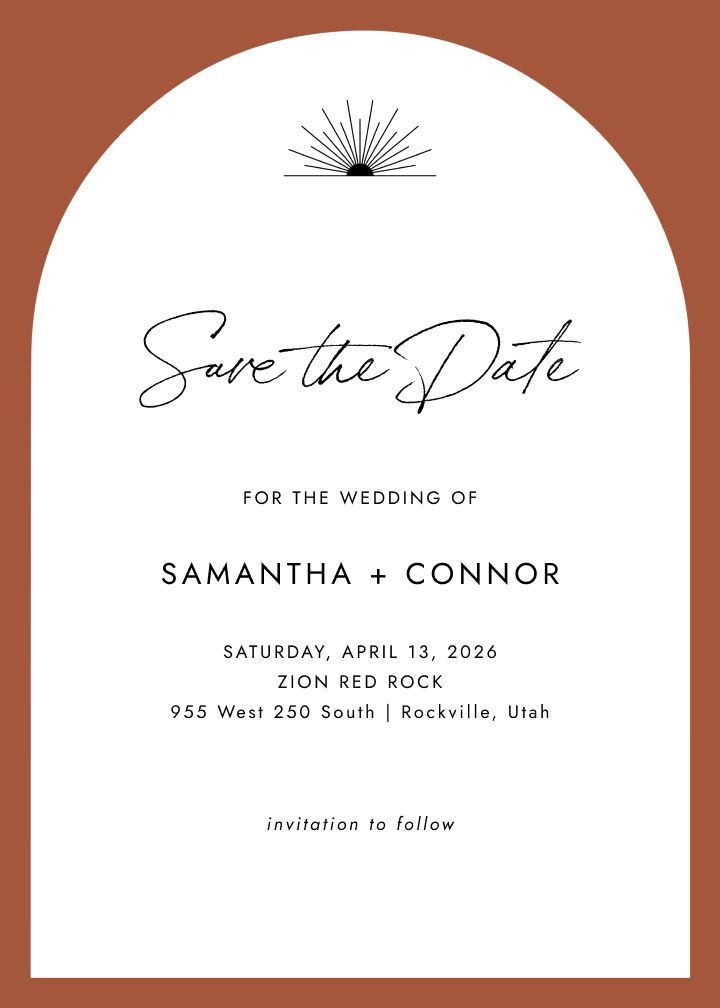 Save the Date Card