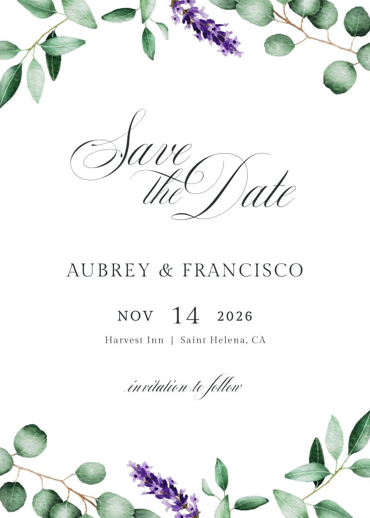 Save the Date Card